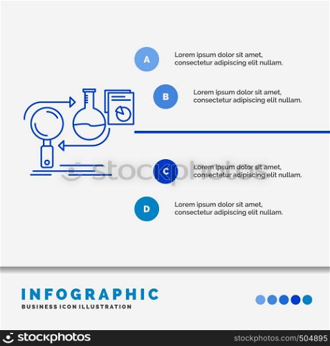 Analysis, business, develop, development, market Infographics Template for Website and Presentation. Line Blue icon infographic style vector illustration. Vector EPS10 Abstract Template background