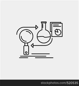 Analysis, business, develop, development, market Line Icon. Vector isolated illustration. Vector EPS10 Abstract Template background