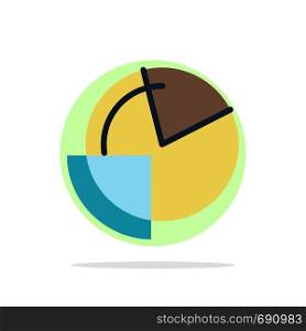 Analysis, Chart, Data, Diagram, Monitoring Abstract Circle Background Flat color Icon