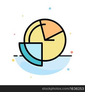 Analysis, Chart, Data, Diagram, Monitoring Abstract Flat Color Icon Template