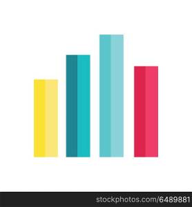 Analysis Data Charts Isolated on White.. Analysis data charts isolated on white. Diagram charts in flat design. Infographics and charts, diagram marketing, report data, statistic, finance presentation. Set of graphs, charts. Vector