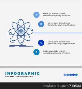 Analysis, data, information, research, science Infographics Template for Website and Presentation. Line Blue icon infographic style vector illustration. Vector EPS10 Abstract Template background