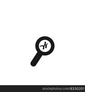Analysis icon, Vector illustration logo design