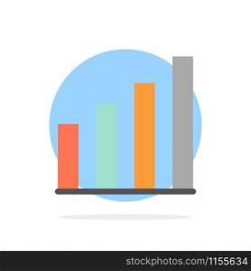 Analytic, Interface, Signal, User Abstract Circle Background Flat color Icon