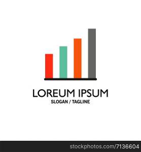 Analytic, Interface, Signal, User Business Logo Template. Flat Color
