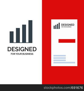 Analytic, Interface, Signal, User Grey Logo Design and Business Card Template