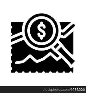 analytics business chart glyph icon vector. analytics business chart sign. isolated contour symbol black illustration. analytics business chart glyph icon vector illustration