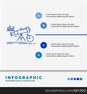 Analytics, finance, forecast, market, prediction Infographics Template for Website and Presentation. Line Blue icon infographic style vector illustration. Vector EPS10 Abstract Template background