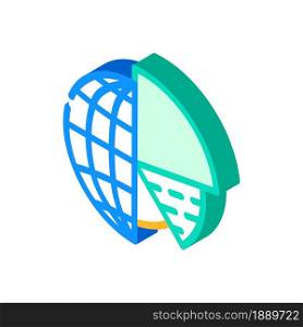 analytics globalization isometric icon vector. analytics globalization sign. isolated symbol illustration. analytics globalization isometric icon vector illustration