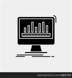 analytics, processing, dashboard, data, stats Glyph Icon. Vector isolated illustration. Vector EPS10 Abstract Template background