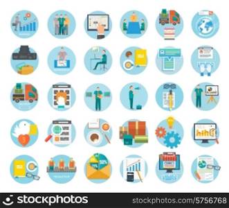 Analyze of internet shopping process of purchasing and delivery. Business online sale icons. Poster concept with icons of buying product via online shop and e-commerce ideas symbol and shopping elements in flat design