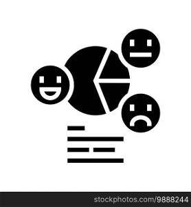 analyzing reviews glyph icon vector. analyzing reviews sign. isolated contour symbol black illustration. analyzing reviews glyph icon vector illustration
