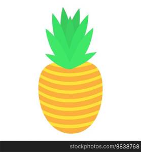 Ananas icon cartoon vector. Tropical fruit. Nature plant. Ananas icon cartoon vector. Tropical fruit