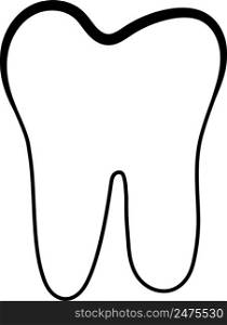 Anatomical shape dental dentin enamel pulp structure teeth logo dental