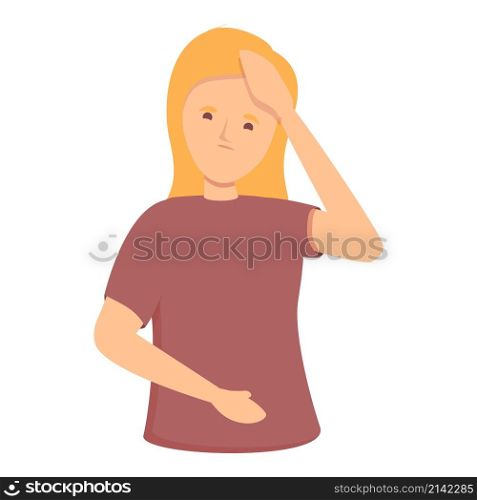 Anatomy menopause icon cartoon vector. Female health. Fertility balance. Anatomy menopause icon cartoon vector. Female health