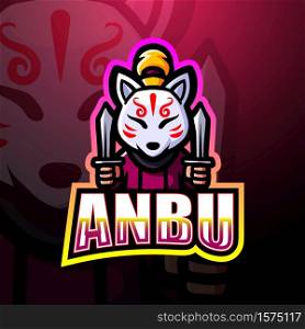 Anbu mascot esport logo design