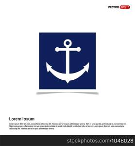 anchor icon - Blue photo Frame