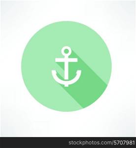 anchor icon flat Flat modern style vector illustration