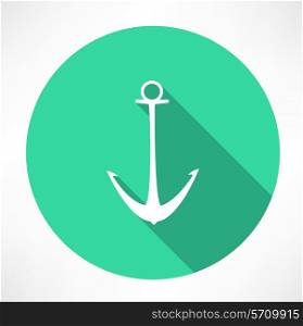 anchor icon. Flat modern style vector illustration