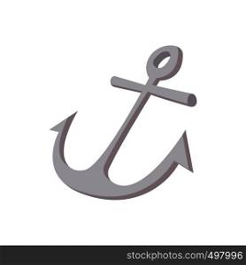 Anchor icon in cartoon style on a white background. Anchor icon, cartoon style