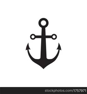 Anchor icon isolated, Anchor icon simple sign for logo on white background vector illustration
