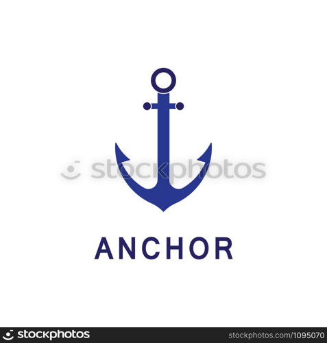 Anchor icon Logo Template vector illustration