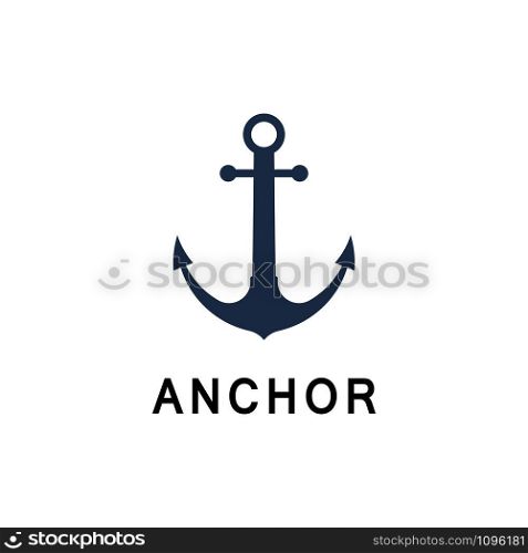 Anchor icon Logo Template vector illustration