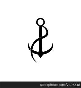 Anchor icon logo vector design