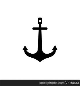 anchor icon logo vector design template