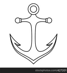 Anchor icon. Outline illustration of anchor vector icon for web. Anchor icon, outline style