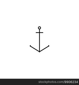 Anchor icon vector design illustration template