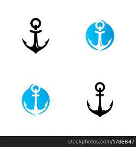 Anchor logo and symbol icon vector template