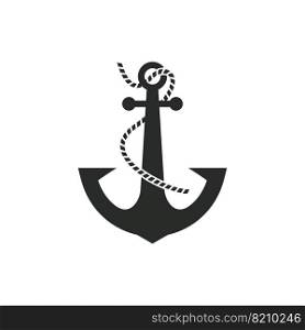 anchor logo icon vector design illustration