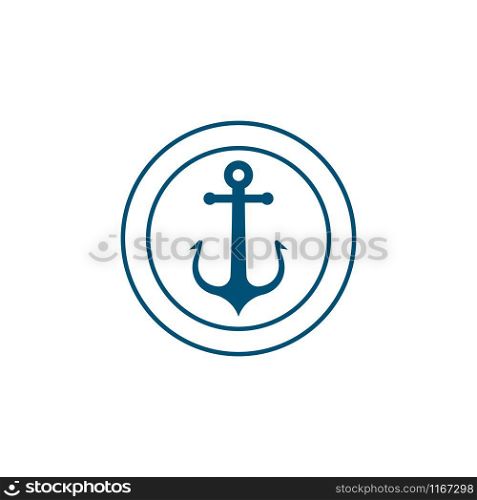 Anchor Logo vector flat design