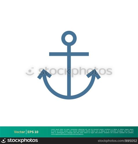 Anchor - Nautical Icon Vector Logo Template Illustration Design. Vector EPS 10.