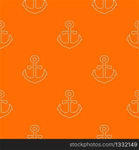 Anchor pattern vector orange for any web design best. Anchor pattern vector orange