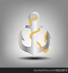 Anchor stencil icon vector illustration