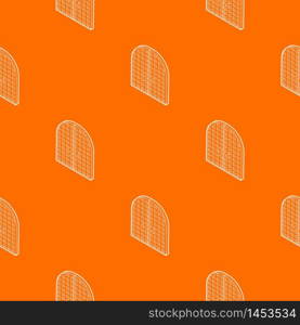 Ancient arched double doors pattern vector orange for any web design best. Ancient arched double doors pattern vector orange