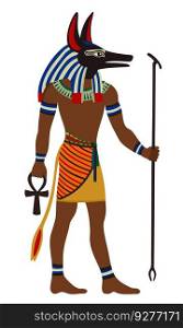 Ancient egypt anubis god of death Royalty Free Vector Image
