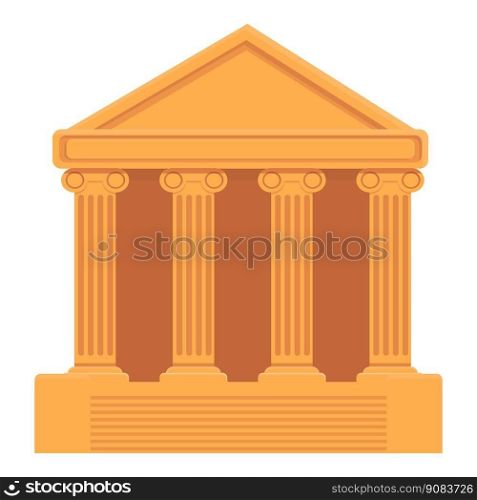 Ancient greece building icon cartoon vector. Greek history. Art culture. Ancient greece building icon cartoon vector. Greek history