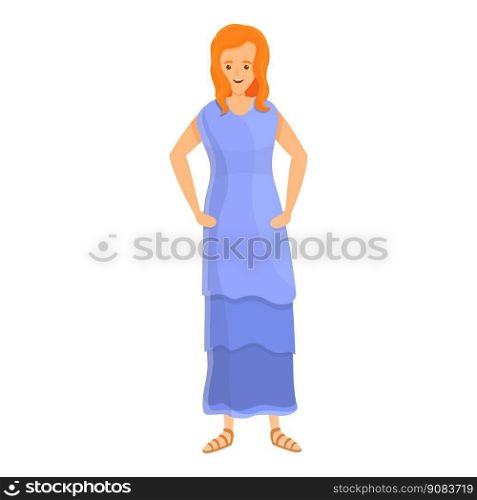 Ancient greece woman icon cartoon vector. Culture history. Art head. Ancient greece woman icon cartoon vector. Culture history