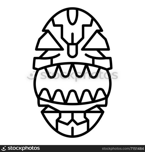 Ancient idol icon. Outline ancient idol vector icon for web design isolated on white background. Ancient idol icon, outline style