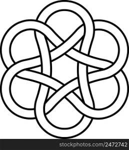ancient infinity knot pattern sign is good luck and wealth