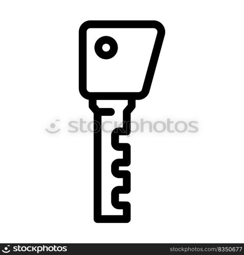 ancient key line icon vector. ancient key sign. isolated contour symbol black illustration. ancient key line icon vector illustration