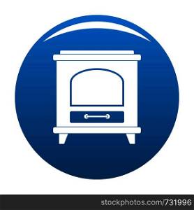 Ancient oven icon. Simple illustration of ancient oven vector icon for any design blue. Ancient oven icon vector blue