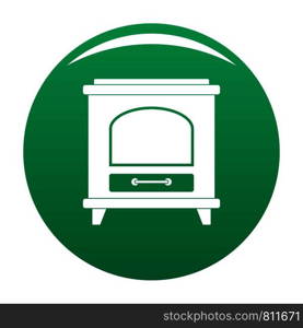 Ancient oven icon. Simple illustration of ancient oven vector icon for any design green. Ancient oven icon vector green