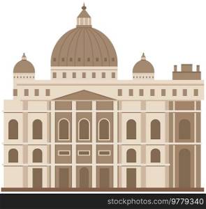 Ancient roman building, temple with columns and pediment, strategic development antique culture. Old temple isolated. Traditional historical construction. Ancient Greek building. European architecture. Ancient roman pantheon temple column building rome tiles, strategic development antique culture