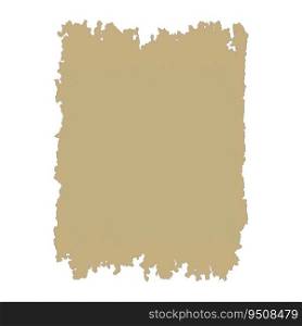 Ancient sheet of papyrus with space for text. Vector parchment antique grungy illustration. Ancient sheet of papyrus with space for text