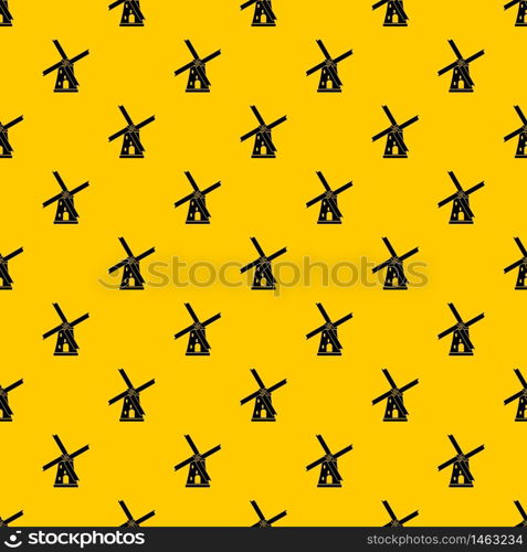 Ancient windmill pattern seamless vector repeat geometric yellow for any design. Ancient windmill pattern vector