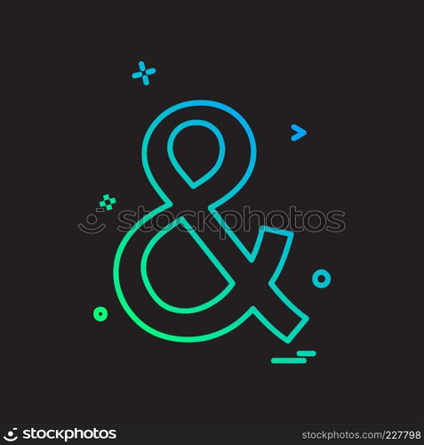 And icon design vector